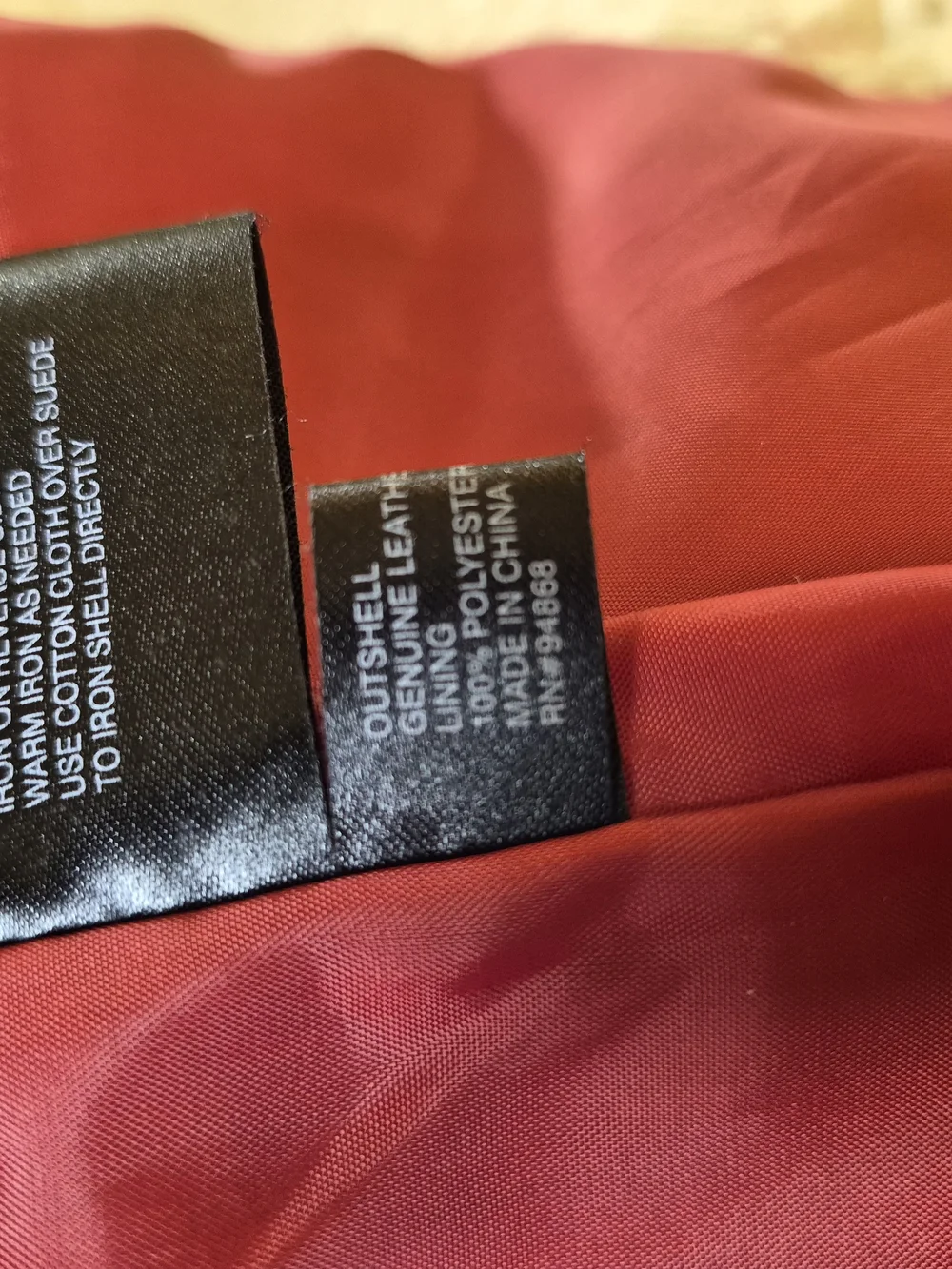 Bernardo Rust Suede Leather Button-Front Jacket - Picture 7 of 13
